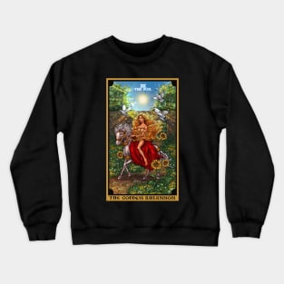 The Goddess Rhiannon The Sun Tarot Card Crewneck Sweatshirt